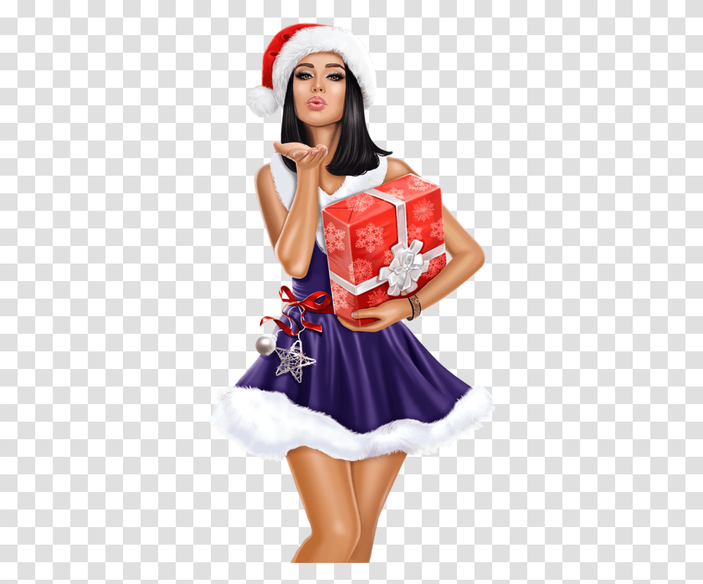 Christmas, Gift, Person, Human Transparent Png