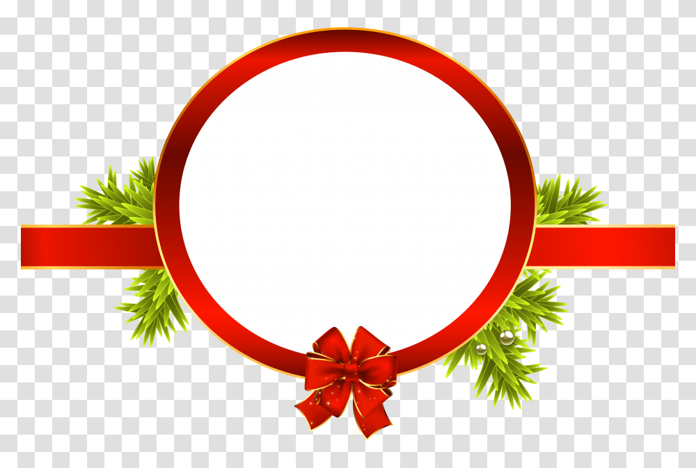 Christmas Gift Tag, Wreath, Tree, Plant Transparent Png