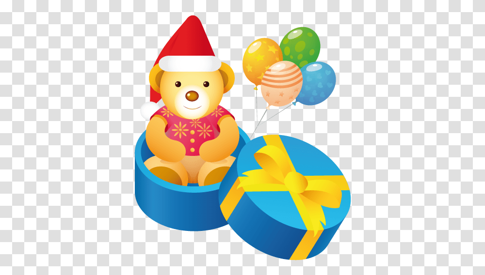 Christmas Gift Teddy Bear Icon Clipart Image Iconbugcom Teddy Bear Gift, Clothing, Apparel, Snowman, Winter Transparent Png