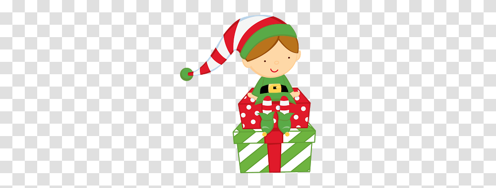 Christmas Gifts And Boy Elf Clip Art Clip Art, Person, Human Transparent Png