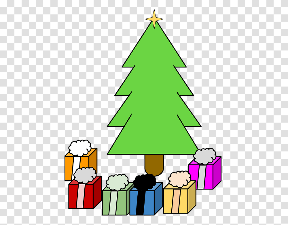 Christmas Gifts Vector, Tree, Plant, Ornament, Christmas Tree Transparent Png