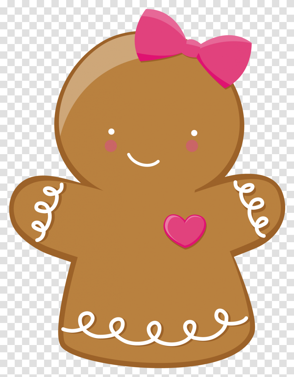 Christmas Gingerbread Girl Clip Art Cute Kawaii Gingerbread Girls, Cookie, Food, Biscuit, Snowman Transparent Png
