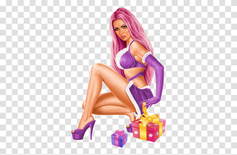 Christmas Girl 3d, Person, Human Transparent Png