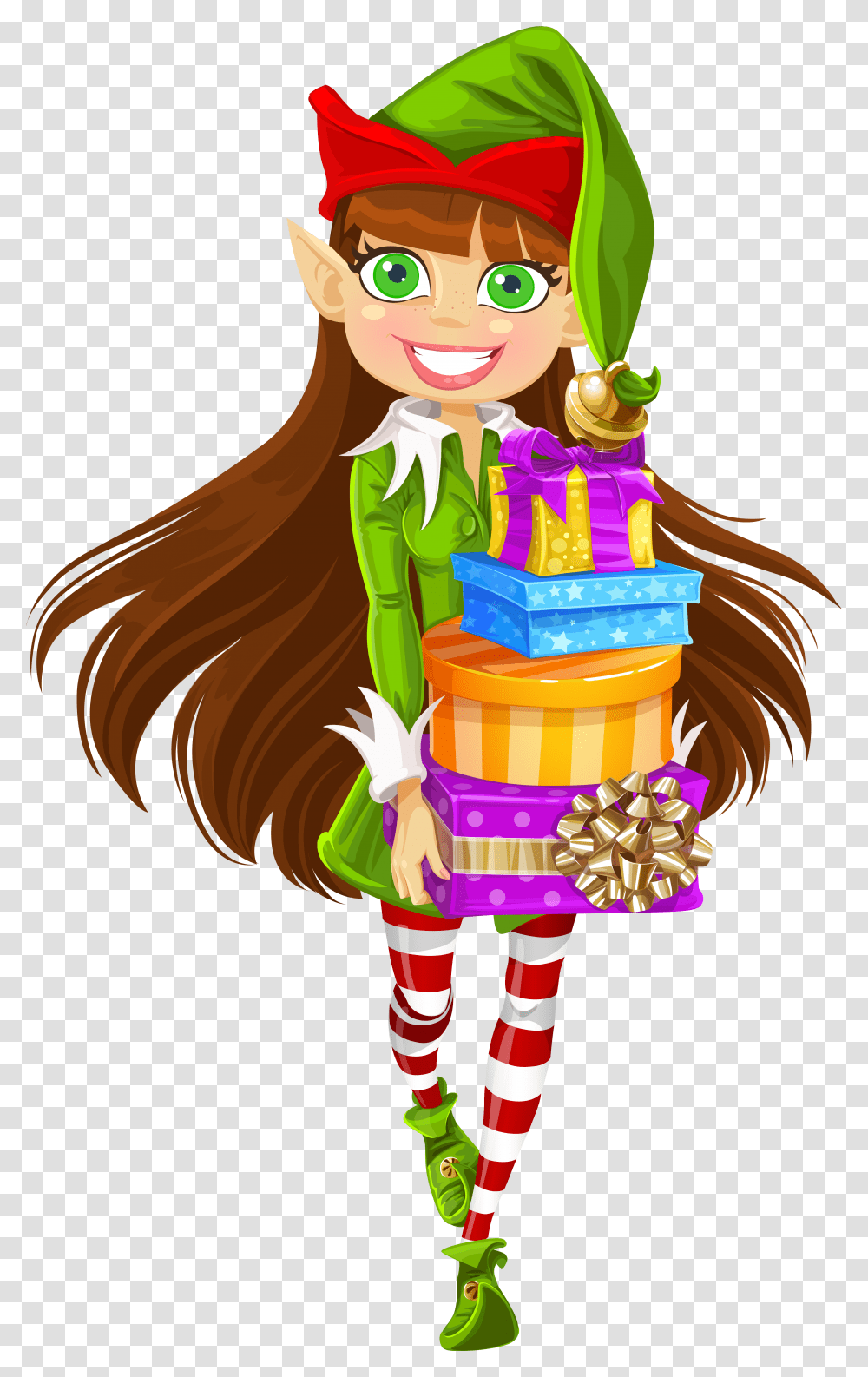 Christmas Girl Elf Clipart Clipart Freeuse Stock Christmas Christmas Girl Elf Clipart, Toy, Costume Transparent Png
