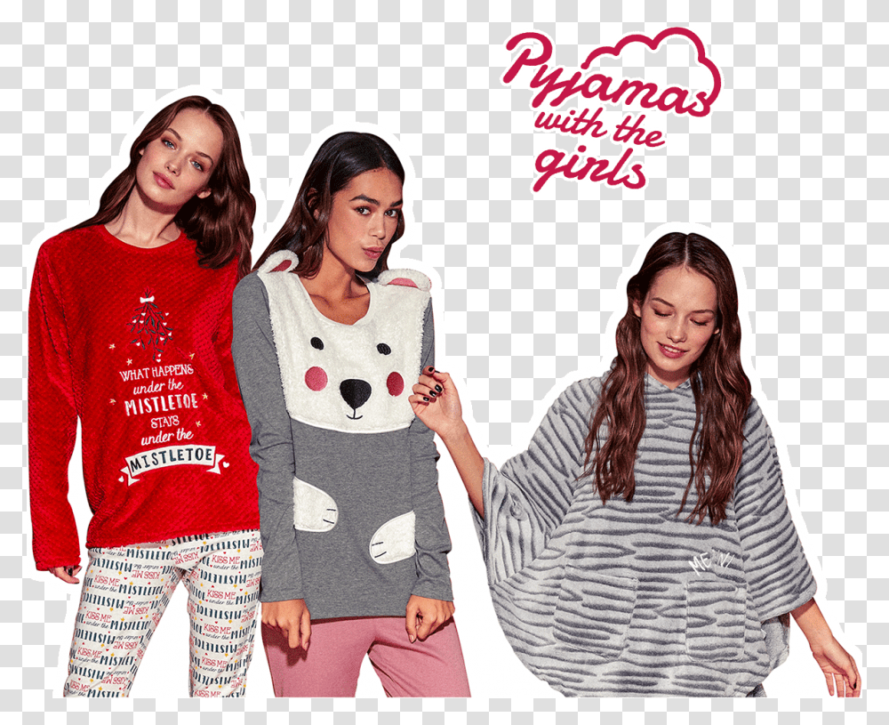Christmas Girls Tezenis Christmas Collection, Apparel, Person, Human Transparent Png