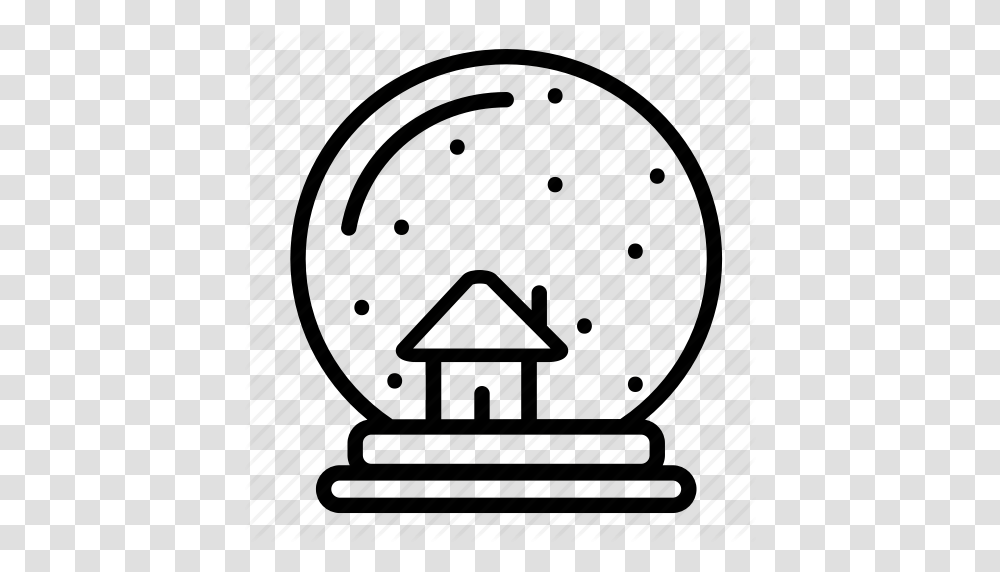 Christmas Globe Holiday House Snow White Winter Icon, Astronomy, Outer Space, Universe, Antenna Transparent Png