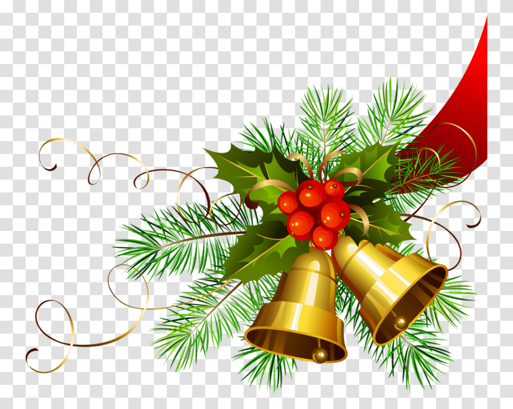 Christmas Gold Bells Campanas De Navidad Christmas Images Free, Tree, Plant, Conifer, Fir Transparent Png