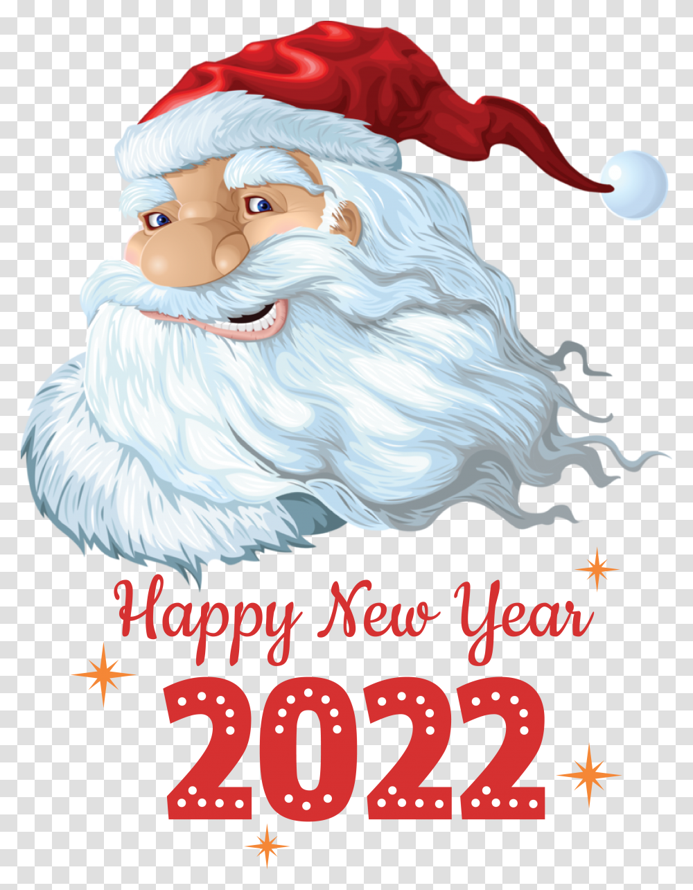 Christmas Graphics New Year Santa Claus For New Year 2022, Art, Drawing, Text, Doodle Transparent Png