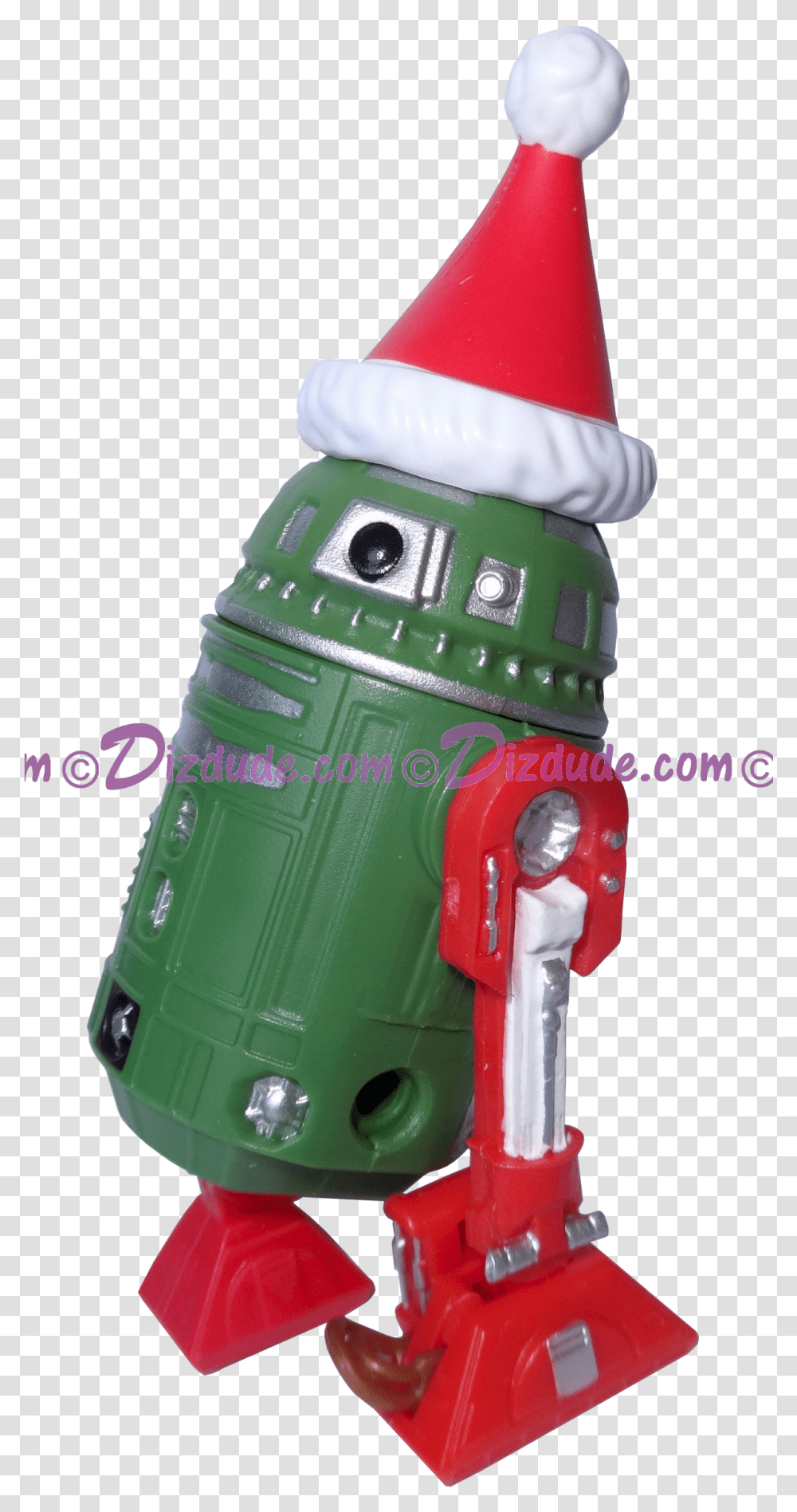Christmas Green Amp Red With Santa Hat Astromech Droid Robot, Toy, Machine, Pump, Cylinder Transparent Png