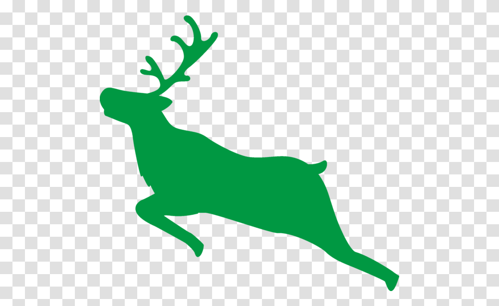 Christmas Green Deer Reindeer For Elk, Wildlife, Mammal, Animal, Person Transparent Png