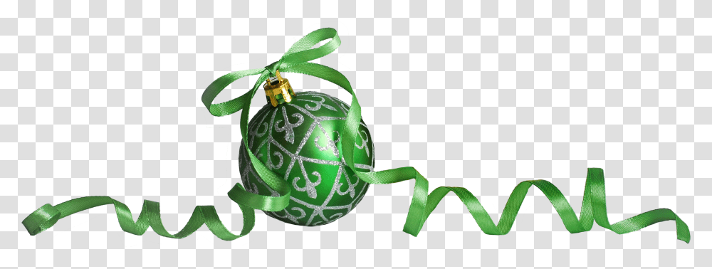 Christmas Green Ribbon, Ornament, Recycling Symbol Transparent Png