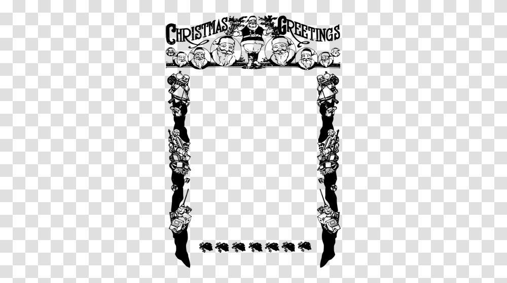 Christmas Greetings Frame Trippy Frame, Gray, World Of Warcraft Transparent Png