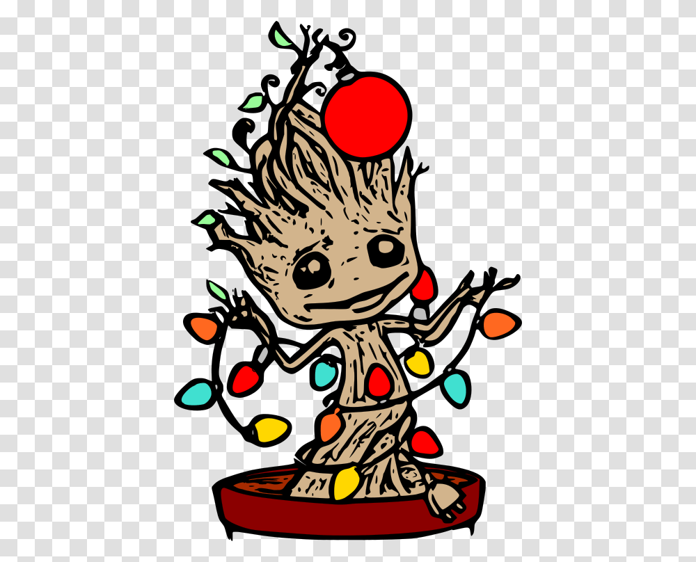 Christmas Groot Christmas Groot Baby Groot Christmas Tree, Paper, Confetti, Poster, Advertisement Transparent Png