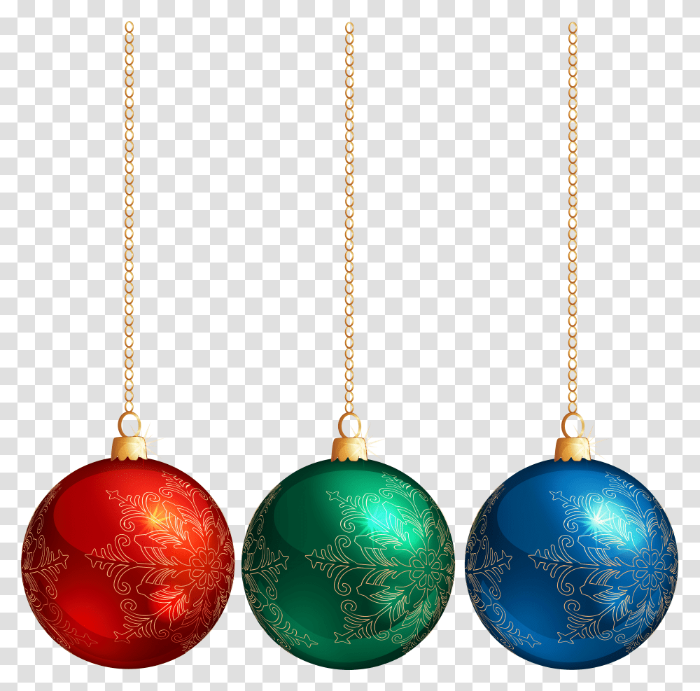 Christmas Hanging Ornaments Clipart Christmas Ornaments Balls, Lighting, Sphere, Light Fixture, Home Decor Transparent Png