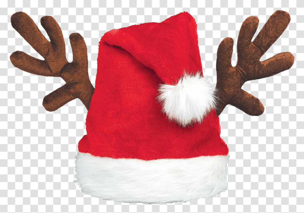 Christmas Hat Background Santa Hat Antlers, Apparel, Footwear, Shoe Transparent Png