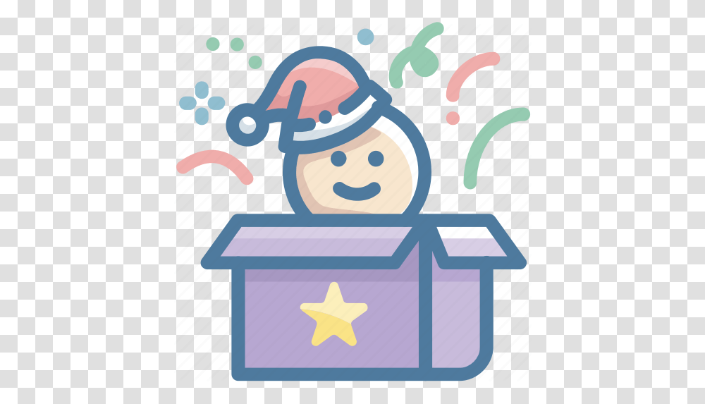 Christmas Hat Gift Box Santa Claus Thanksgiving Icon Download On Iconfinder Happy, Audience, Crowd, Speech, Lecture Transparent Png