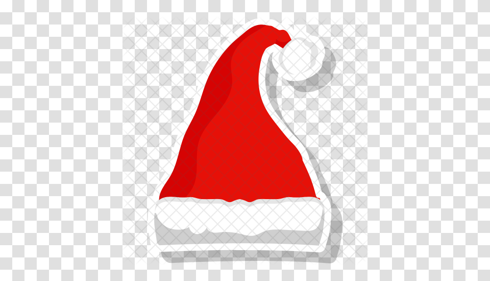 Christmas Hat Icon Illustration, Clothing, Food, Plant, Shoe Transparent Png
