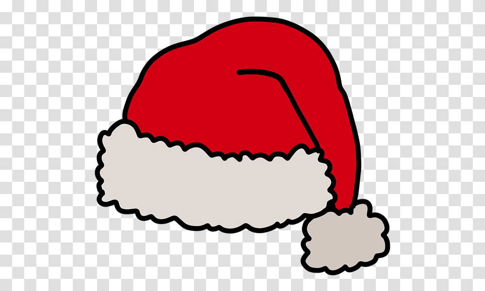Christmas Hat Santa Free Image On Pixabay Clip Art, Label, Text, Cream, Dessert Transparent Png