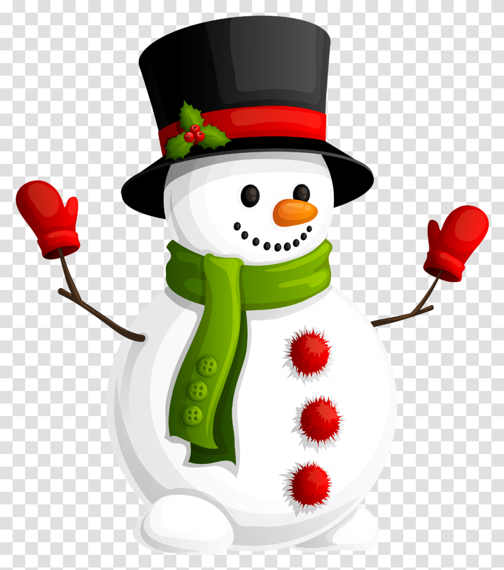 Christmas Hat Snowman, Nature, Outdoors, Winter Transparent Png