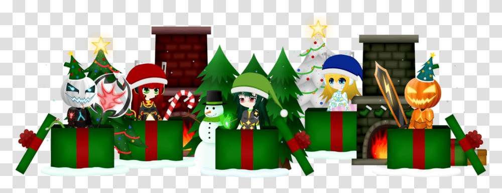 Christmas Hat Tumblr Happy Holidays From Chibi Kingdom Santa Claus, Tree, Plant, Ornament, Nature Transparent Png