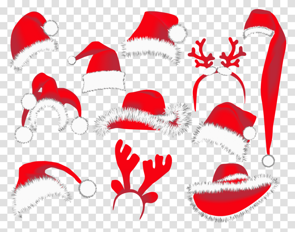 Christmas Hats Clipart Clip Library Christmas Christmas Holiday Hat Vector, Plant, Flower, Blossom Transparent Png