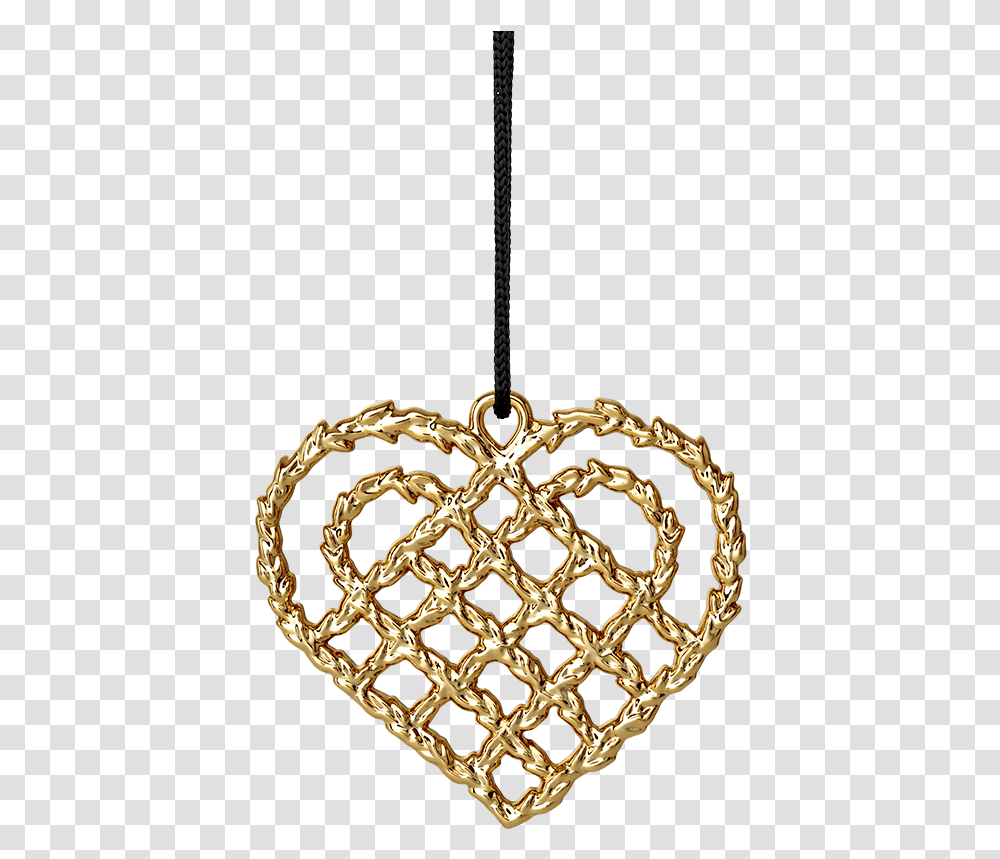 Christmas Heart H7 Gold Plated Karen Blixen Karen Blixen Julepynt Guld, Pendant Transparent Png