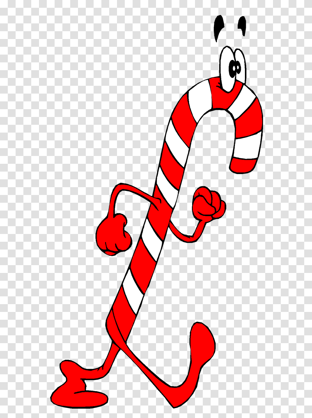 Christmas Holiday Clip Art Candy Cane Red, Stick, Knot Transparent Png