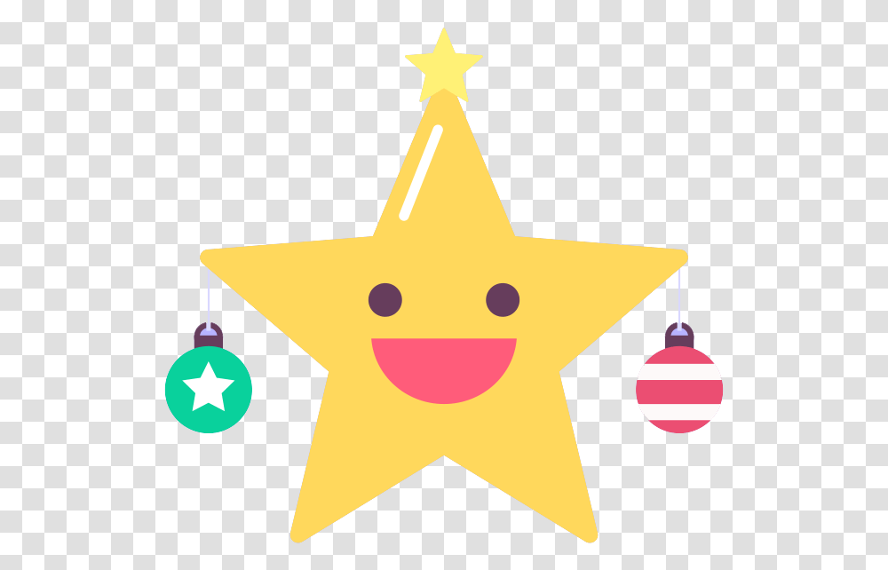 Christmas Holiday Emoji Background Mart Clip Art, Symbol, Star Symbol, Cross Transparent Png