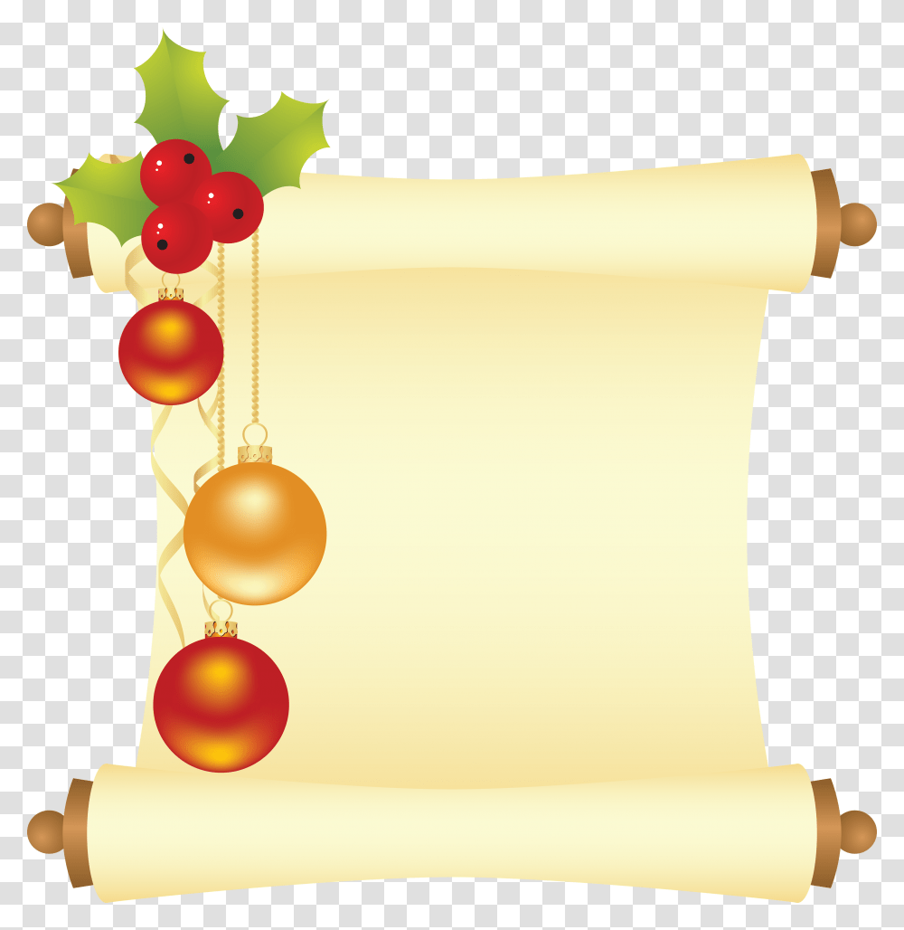 Christmas, Holiday, Lamp, Scroll Transparent Png