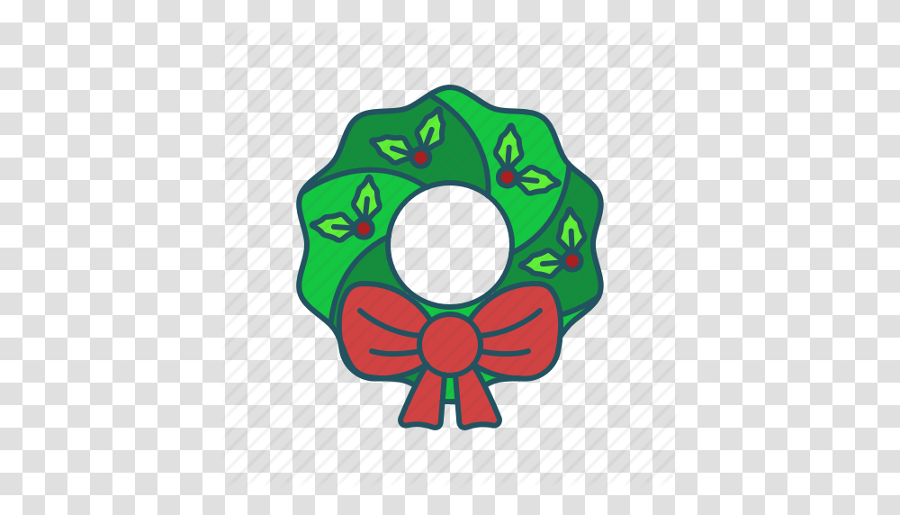 Christmas Holiday Santa Wreath Icon Icon, Number Transparent Png