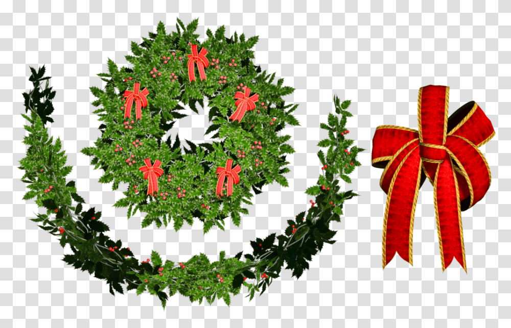 Christmas Holly Christmas Day Cartoon Christmas Ornament, Wreath Transparent Png