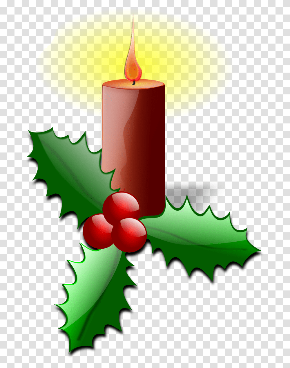 Christmas Holly Clip Art, Candle, Lamp, Fire, Flame Transparent Png