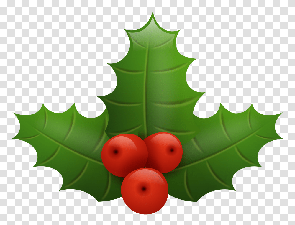 Christmas Holly Clip Art, Plant, Leaf, Fruit, Food Transparent Png