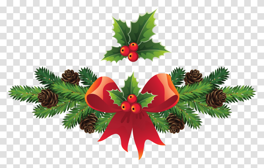 Christmas Holly Mistletoe Clip Art Afrikaans Christmas Messages, Pattern, Plant, Graphics, Floral Design Transparent Png