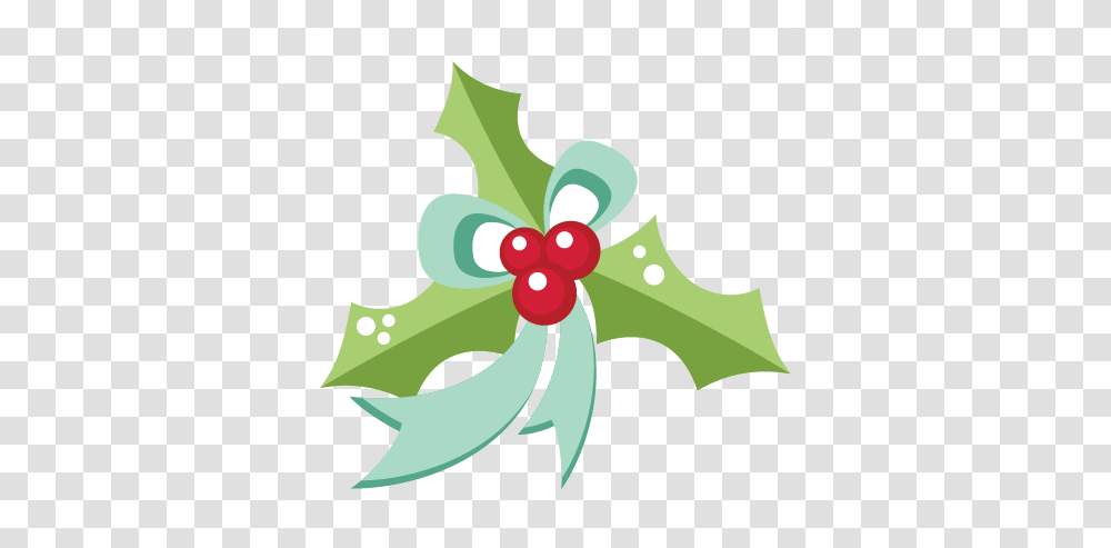 Christmas Holly With Ribbon Svg Scrapbook Cut File Cute Miss Kate Cuttables Holly, Leaf, Plant, Green, Graphics Transparent Png