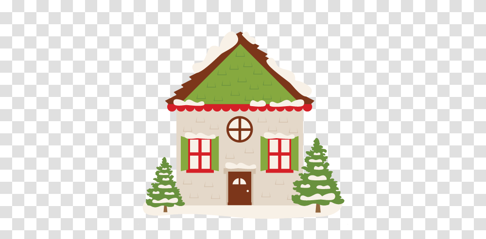 Christmas House Clipart Winter House Clipart Full Winter House Clip Art, Tree, Plant, Ornament, Christmas Tree Transparent Png