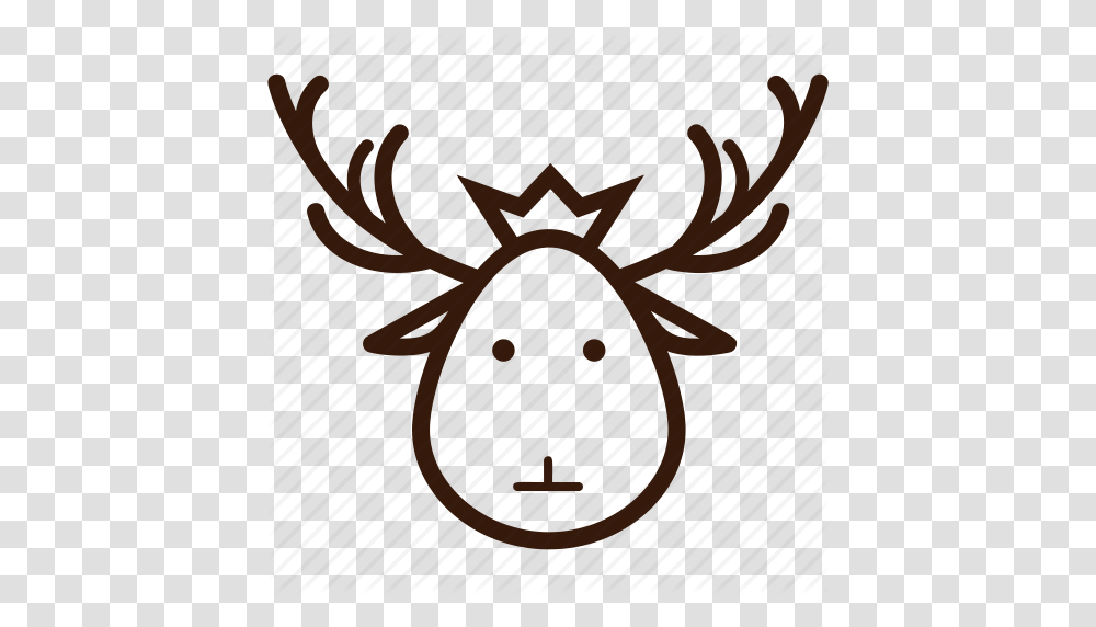 Christmas Icon Decoration Deer Deer Head Ornament Santa Deer Icon, Antler, Animal, Spider, Invertebrate Transparent Png