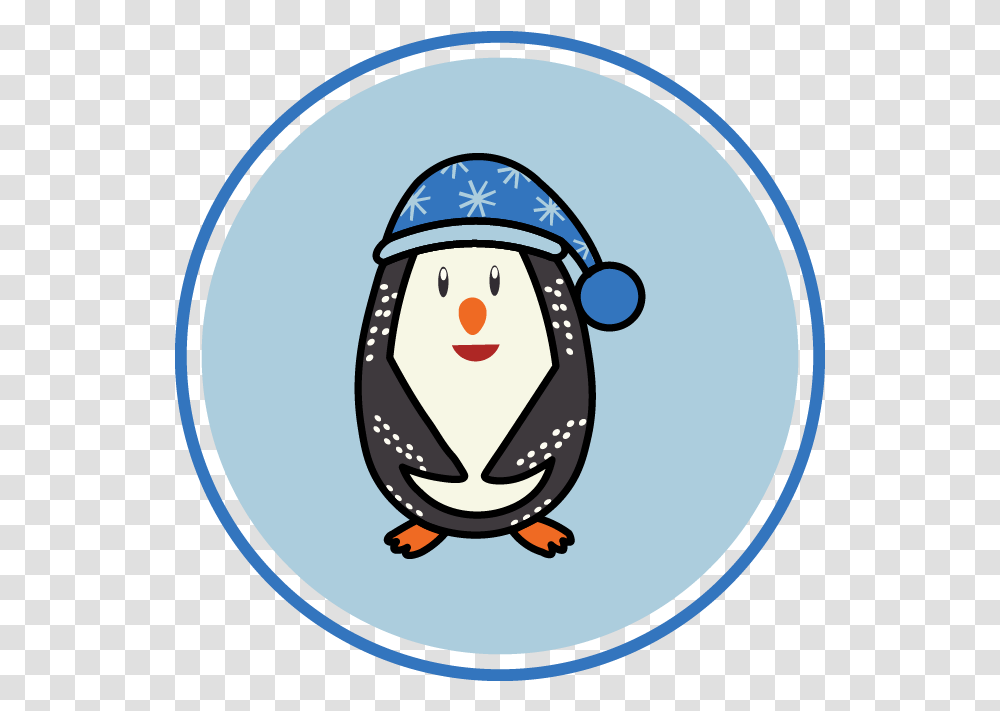 Christmas Icon Penguin Blue Hat Dot, Outdoors, Nature, Logo, Symbol Transparent Png