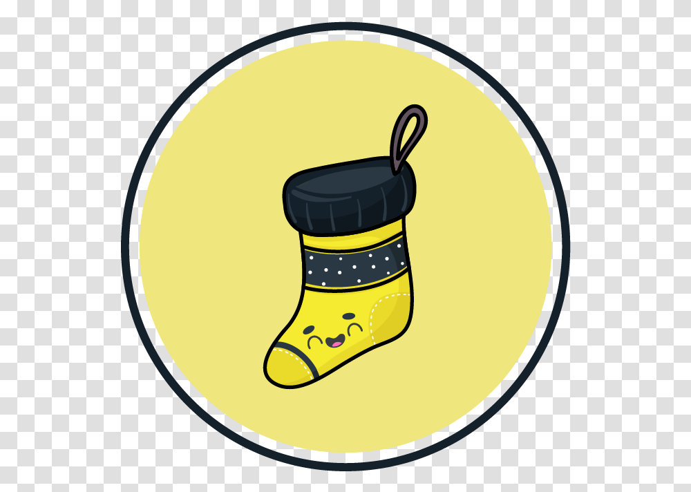 Christmas Icon Socks Yellow Black Language, Label, Text, Bottle, Sticker Transparent Png