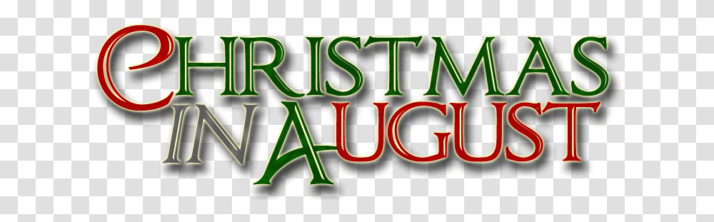 Christmas In August - Lone Oak Campsites Christmas In August 2018, Alphabet, Text, Word, Logo Transparent Png