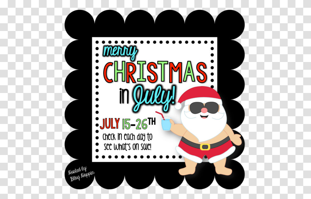 Christmas In July 12 Days Of Christmas In July, Label, Advertisement, Paper Transparent Png