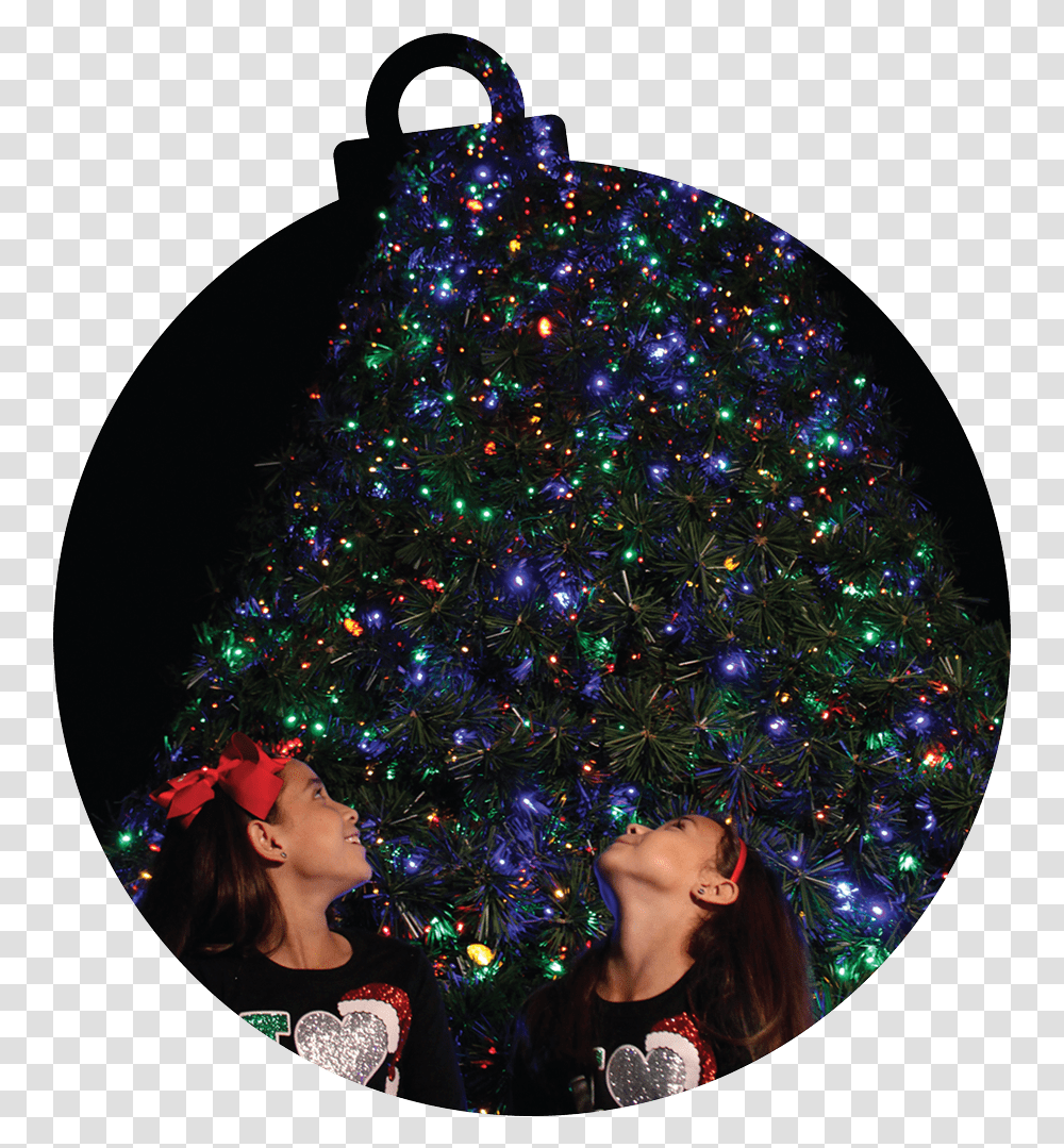 Christmas In The Wild Zootampa At Lowry Park Holiday Party, Christmas Tree, Ornament, Plant, Person Transparent Png