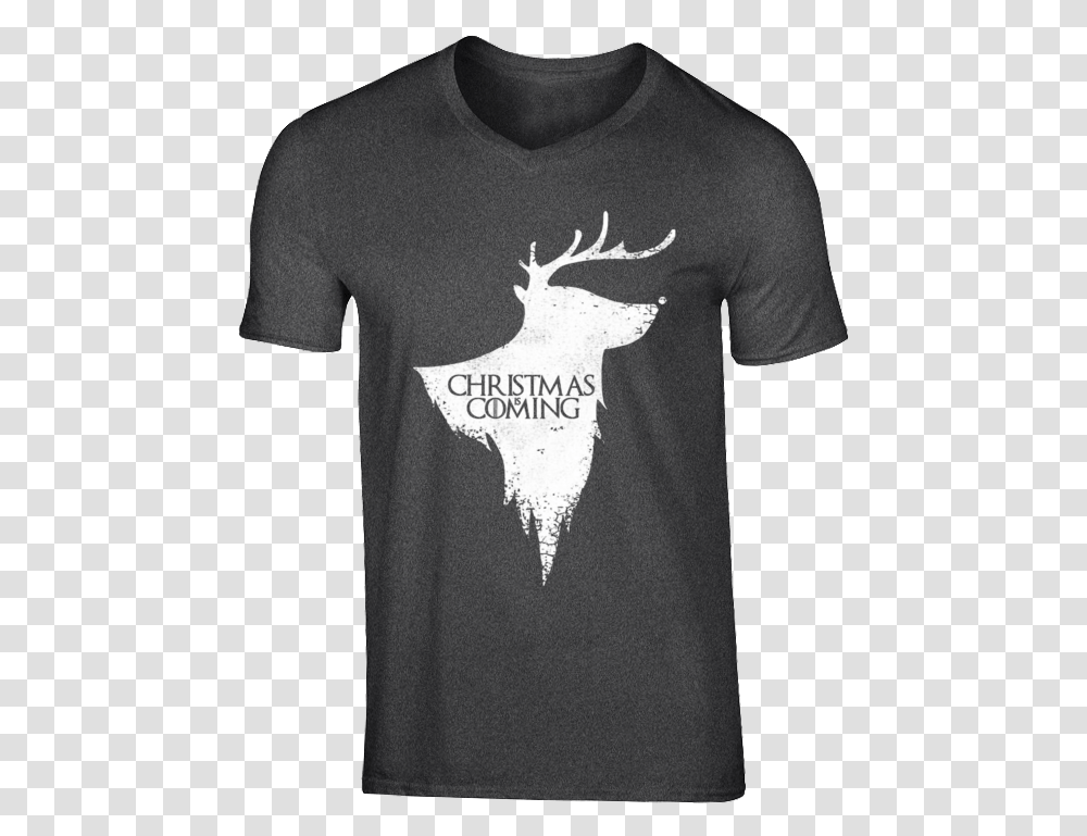 Christmas Is Coming Game Of Thrones Reindeer Winter, Clothing, Apparel, T-Shirt, Sleeve Transparent Png