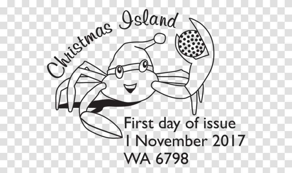 Christmas Island Christmas 2017 Postmark British Safety Council, Poster, Animal, Stencil, Insect Transparent Png