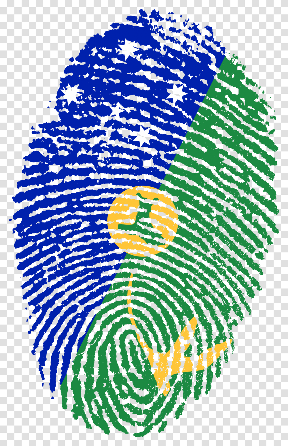Christmas Island Flag Fingerprint Bandeira Do Brasil, Text, Symbol, Art, Number Transparent Png