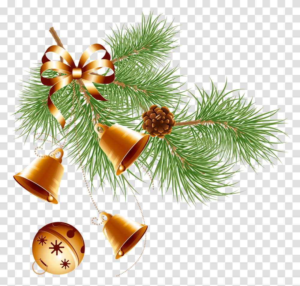 Christmas Jingle Bell Decorations, Tree, Plant, Conifer, Ornament Transparent Png