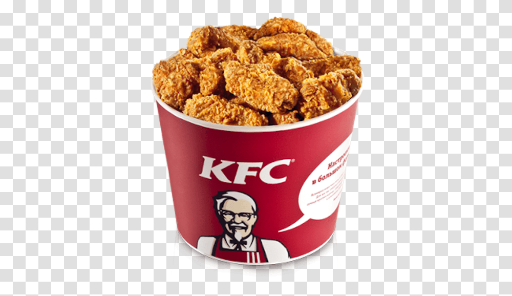 Christmas Kfc Chicken Wings Bucket Price, Food, Snack, Popcorn, Person Transparent Png