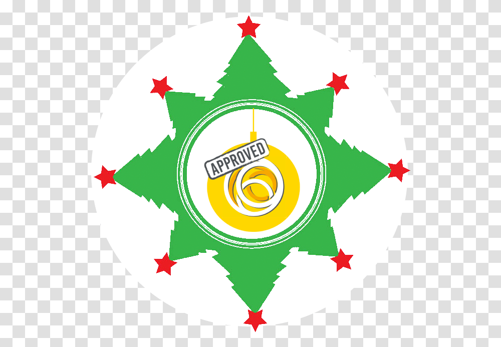 Christmas Label Star Ring Vector, Logo, Trademark, Badge Transparent Png