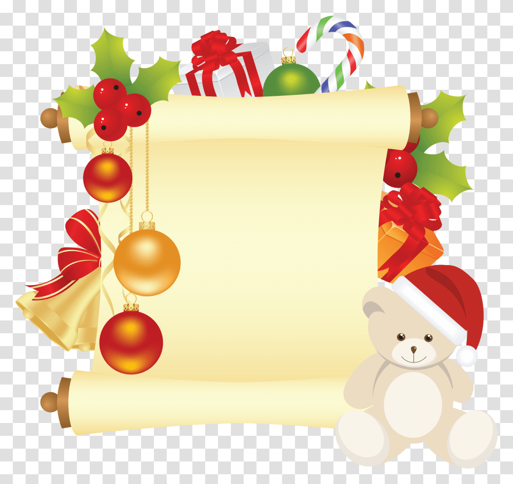 Christmas Letter Image Christmas Scroll Clipart, Birthday Cake, Dessert, Food, Envelope Transparent Png