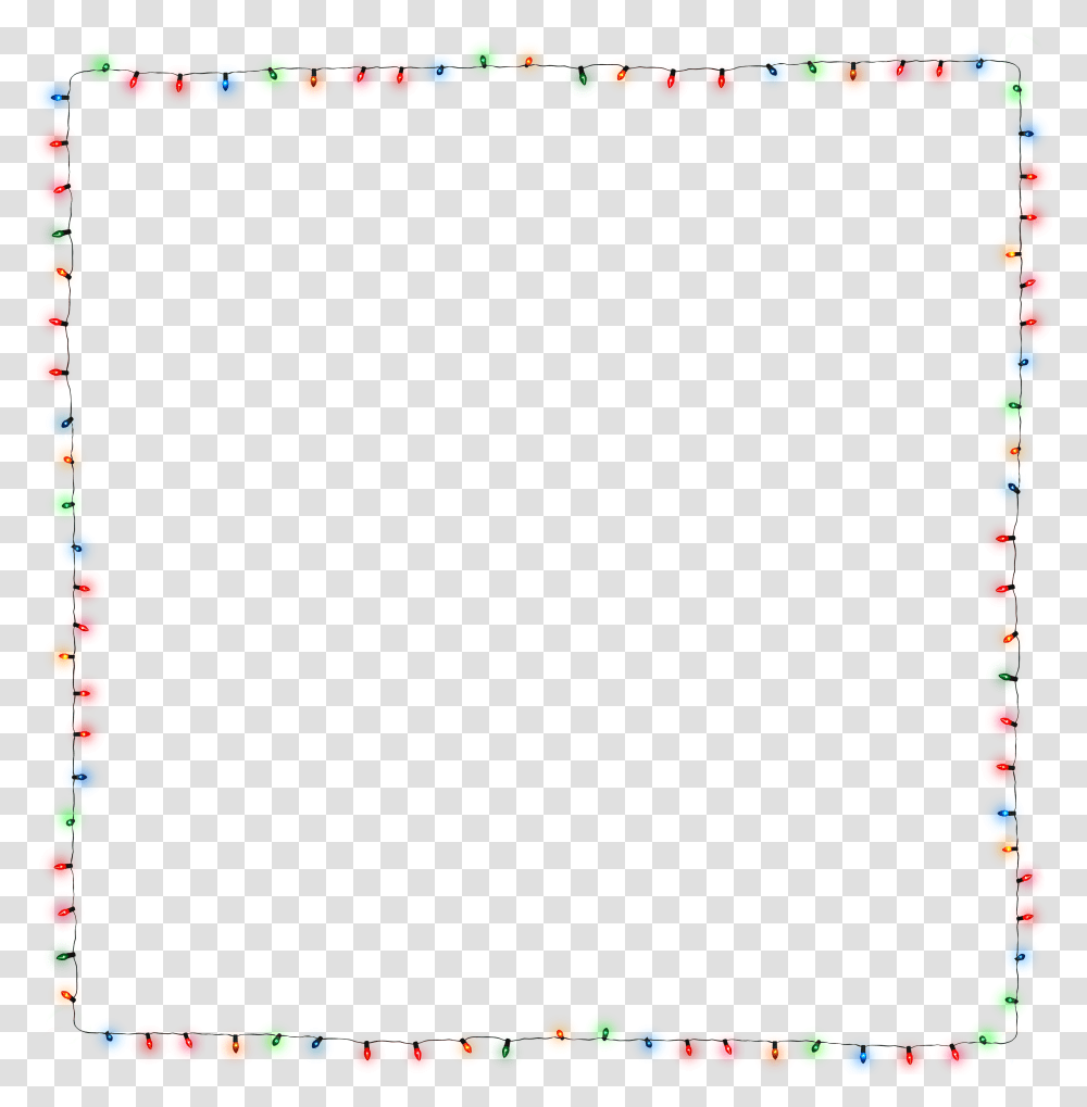 Christmas Light Border Christmas Lights Frame, Accessories, Accessory, Bead Transparent Png
